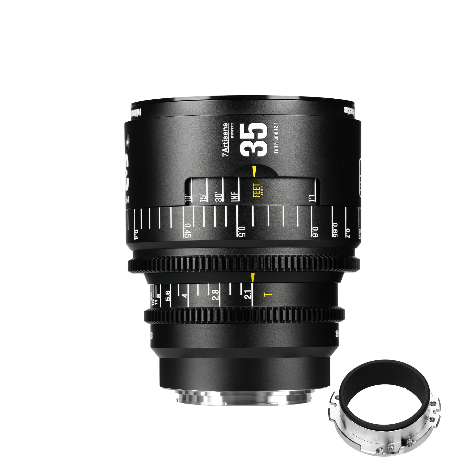 lente fotografica 7artisans 35mm t2.1 black full frame manual
