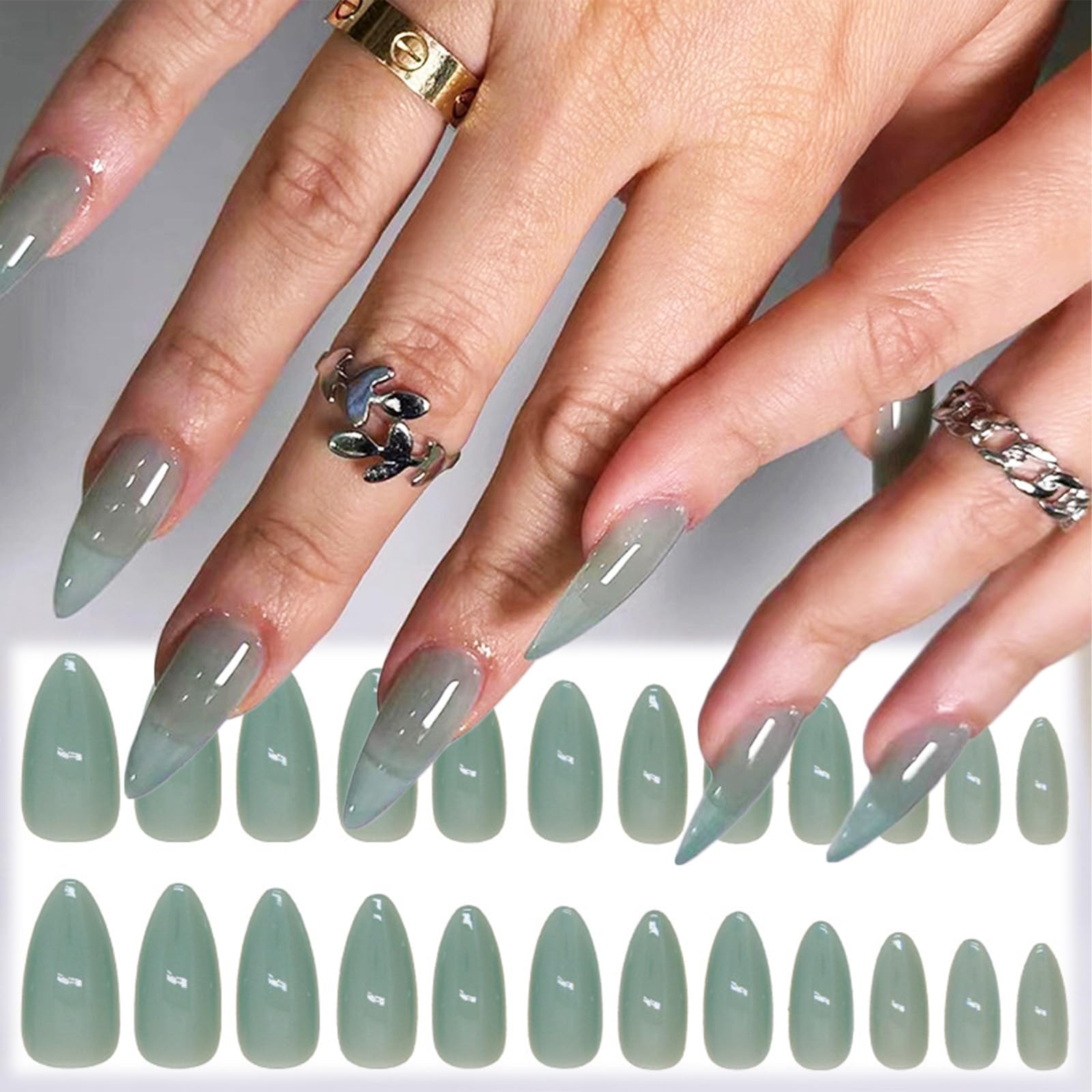 Halloween Bat Press on Nails for DIY Manicure Glossy Purple French Tips 24Pcs Acrylic Medium Almond False Nails Gel Glue on Nails Evil Bats Fake Nails Stick on Nails for Women Girls French Tips Design: Design 16