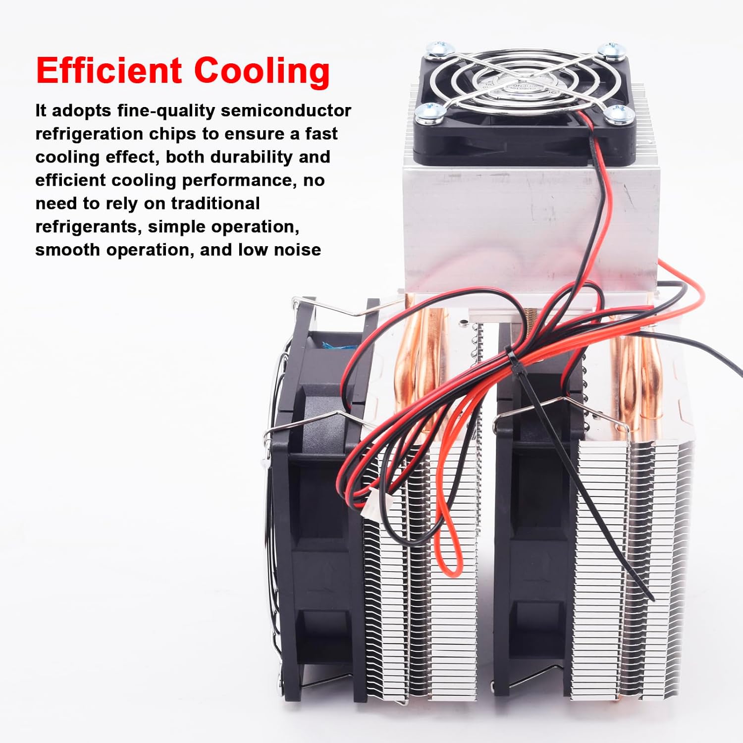 Irfora DIY Thermoelectric Cooler Semiconductor Refrigeration Cooler 120W High Power Cooling Device Peltier Refrigeration Air Cooling System DIY Refrigerator Accessories Kit
