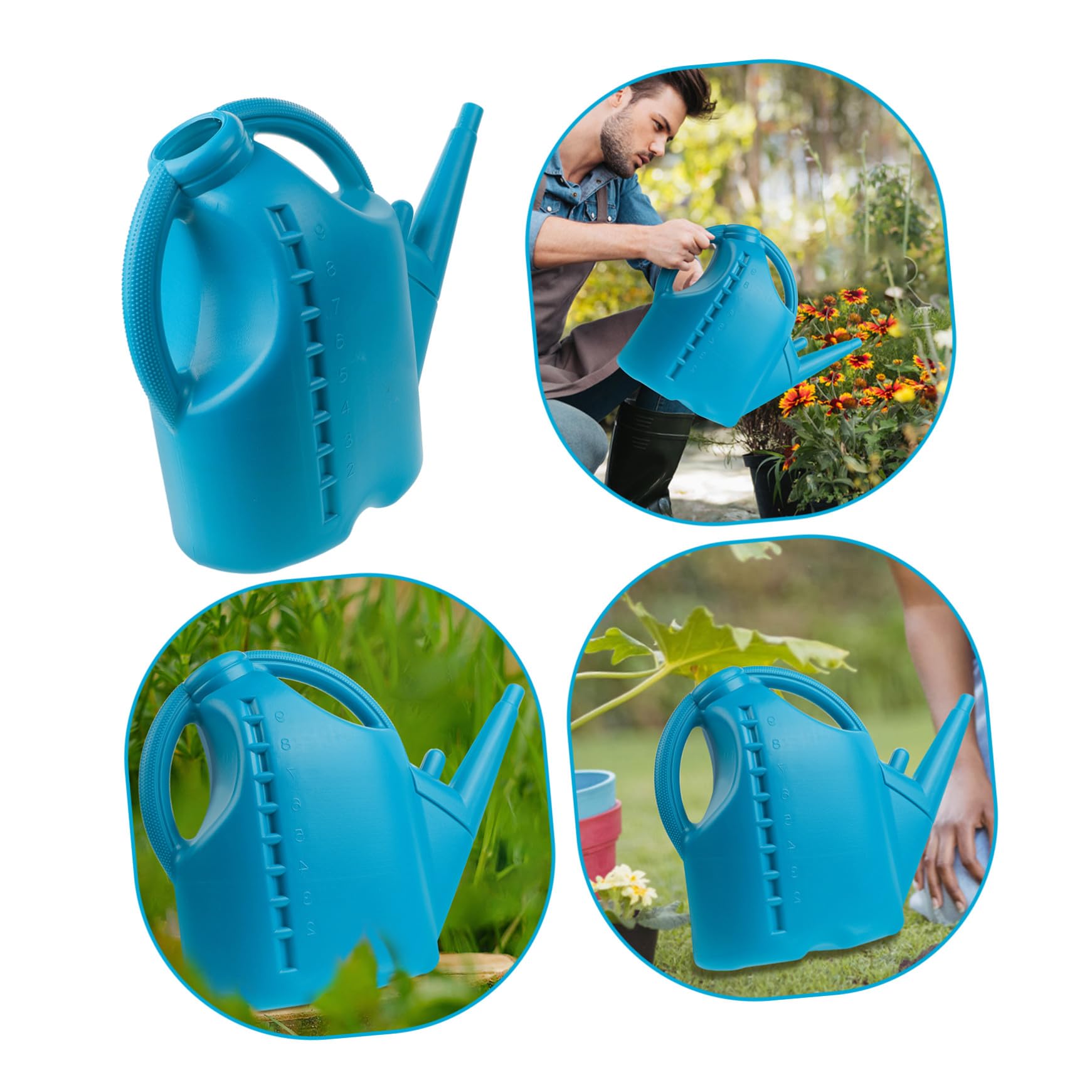 ARTIBETTER 10L Kunststoff Gießkanne mit Langem Ausguss Präzises Gießen und Sprühfunktion als Wassersprüher für Gartenbewässerung