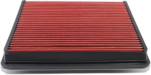 Miniatura 9 de DNA Motoring AFPN-128-RD Filtro de aire lavable con panel de aire limpio, mejora el rendimiento del motor, potencia y aceleración