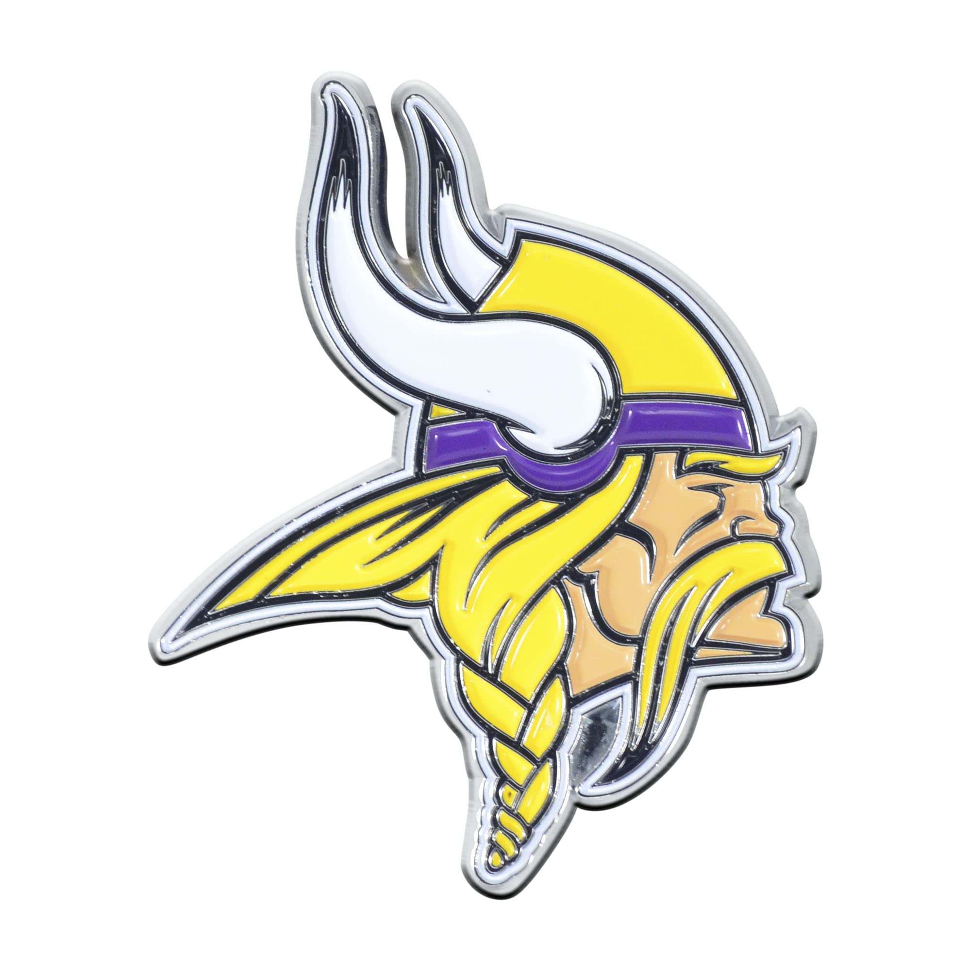 FANMATS NFL 3D Color Metal Emblem, Diecut Team Logo Auto Emblem