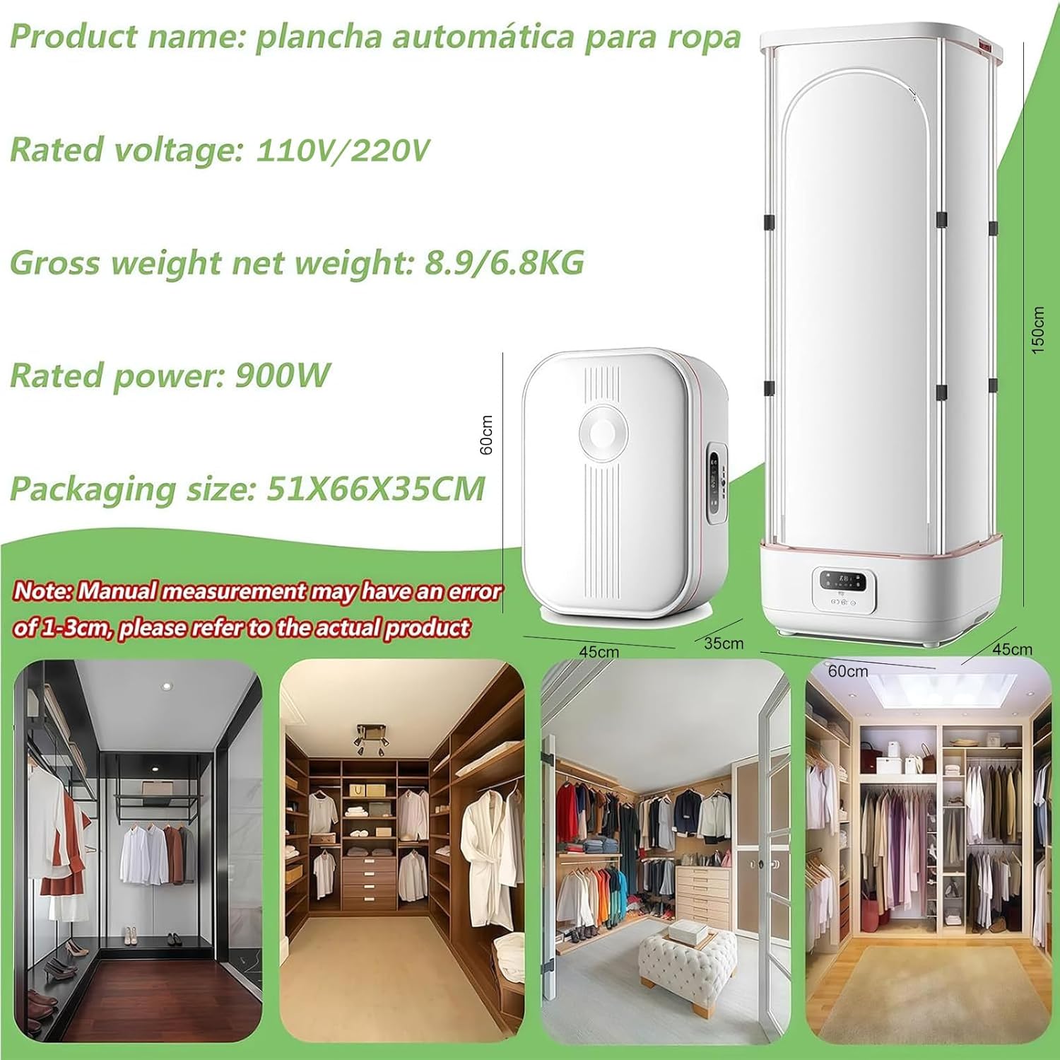 Automatic Ironing Machine Automatic Wireless Vertical Steam Iron Portable Clothes Drying Rack Hanging Garment Steamer