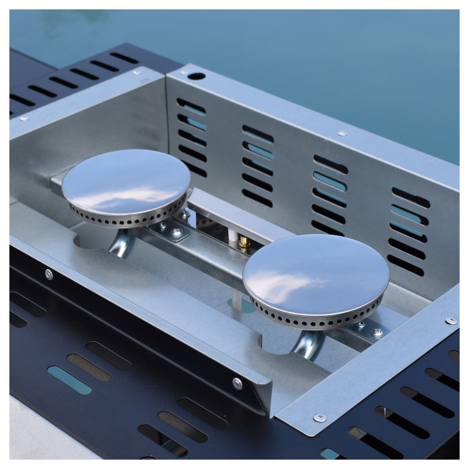 Plancha de gas MALA - 2 quemadores 5kW