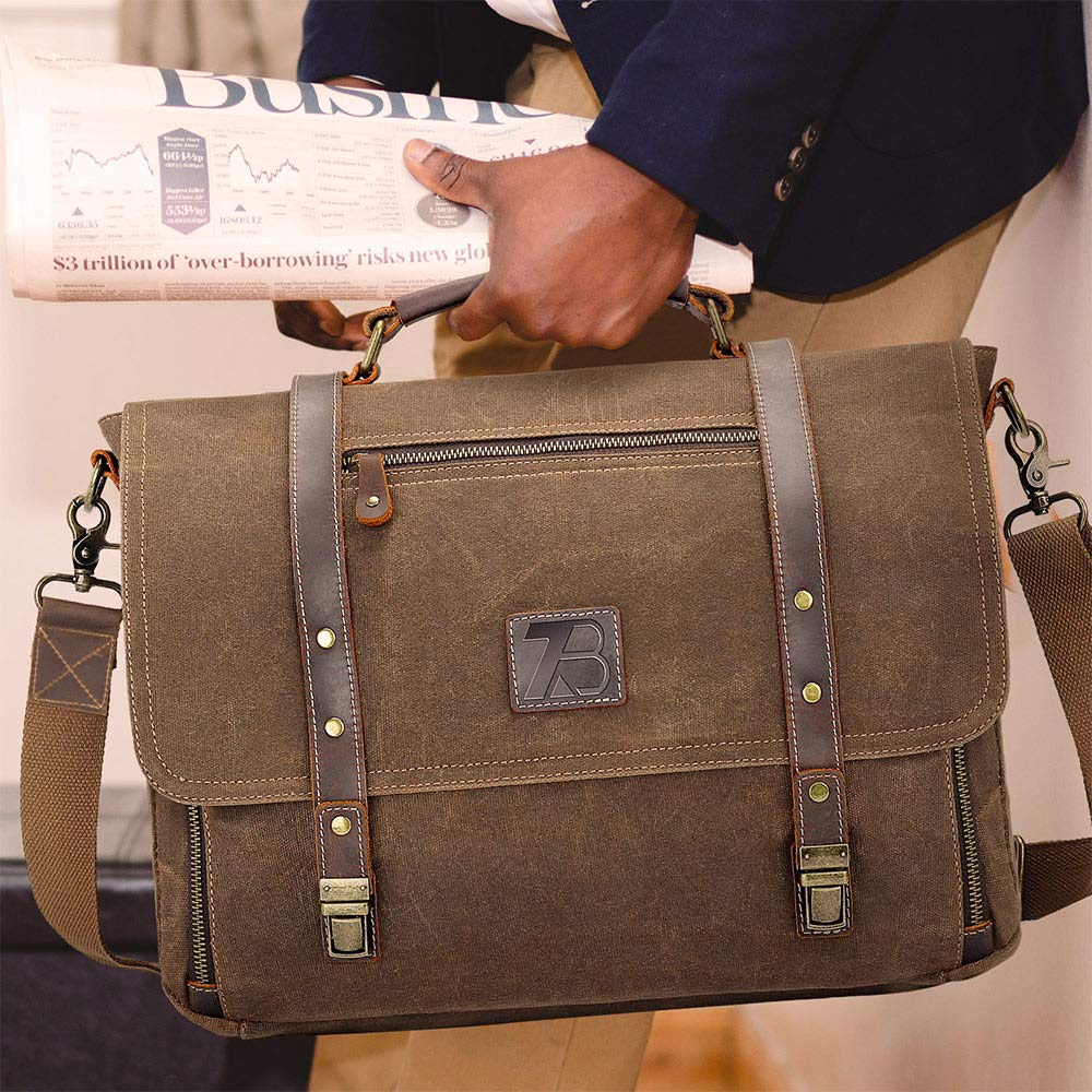 Amazon.com: Manificent Laptop Messenger bag for Mens 15.6 Inch