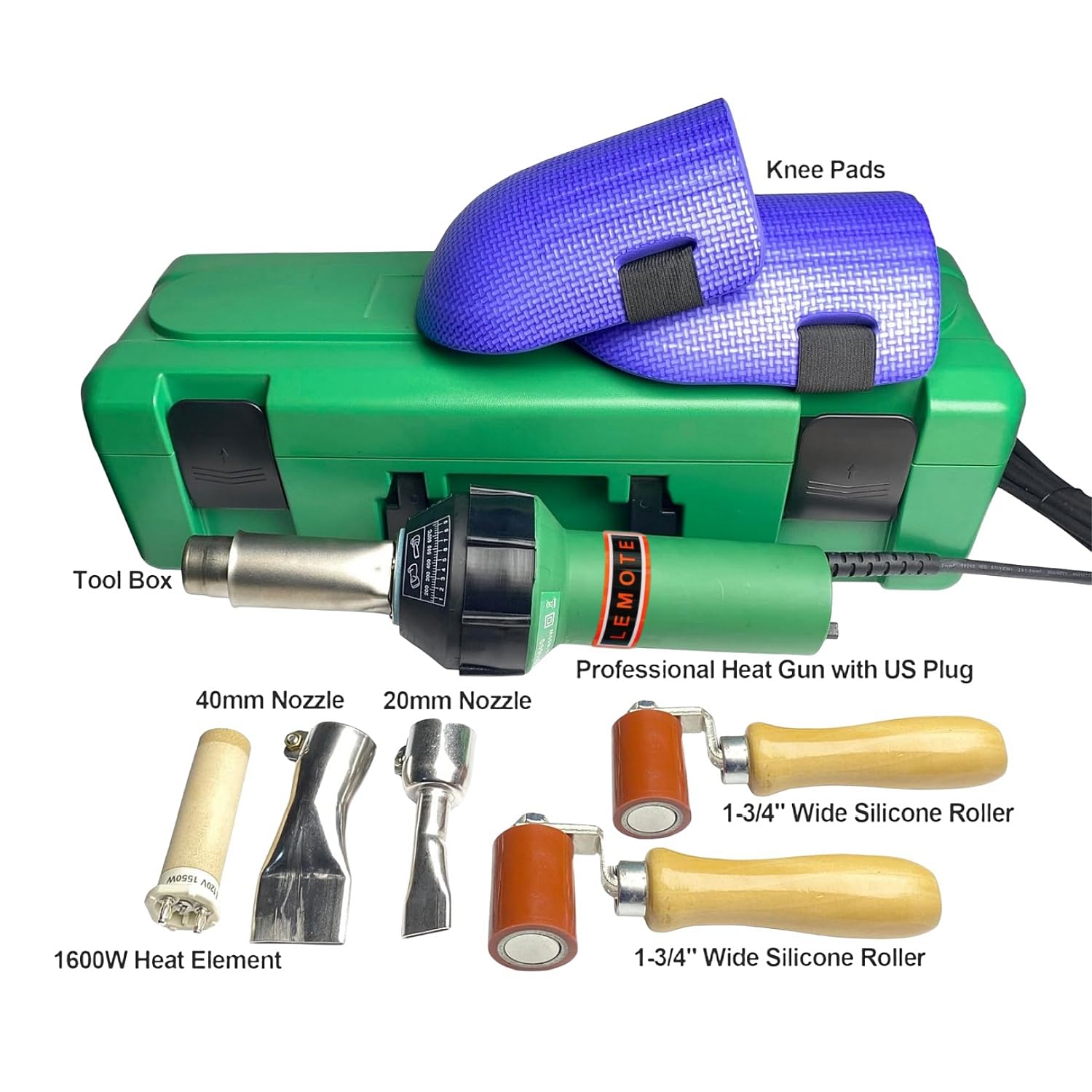 110V 1600W Plastic Hot Air Welding Gun Heat Plastic Welder Torch — view 5