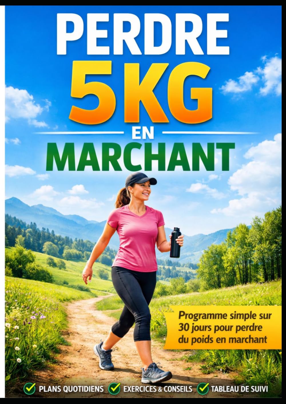 Perdre 5 kg en marchant: Programme simple sur 30 jours pour brûler des calories, perdre du poids et retrouver la forme grâce à la marche