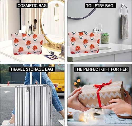 Miniatura 6 de Bolsa de maquillaje para mujer, bolsas de cosméticos para mujer, bolsa con cremallera, bolsa de maquillaje de pana de gran capacidad, Pequeñas