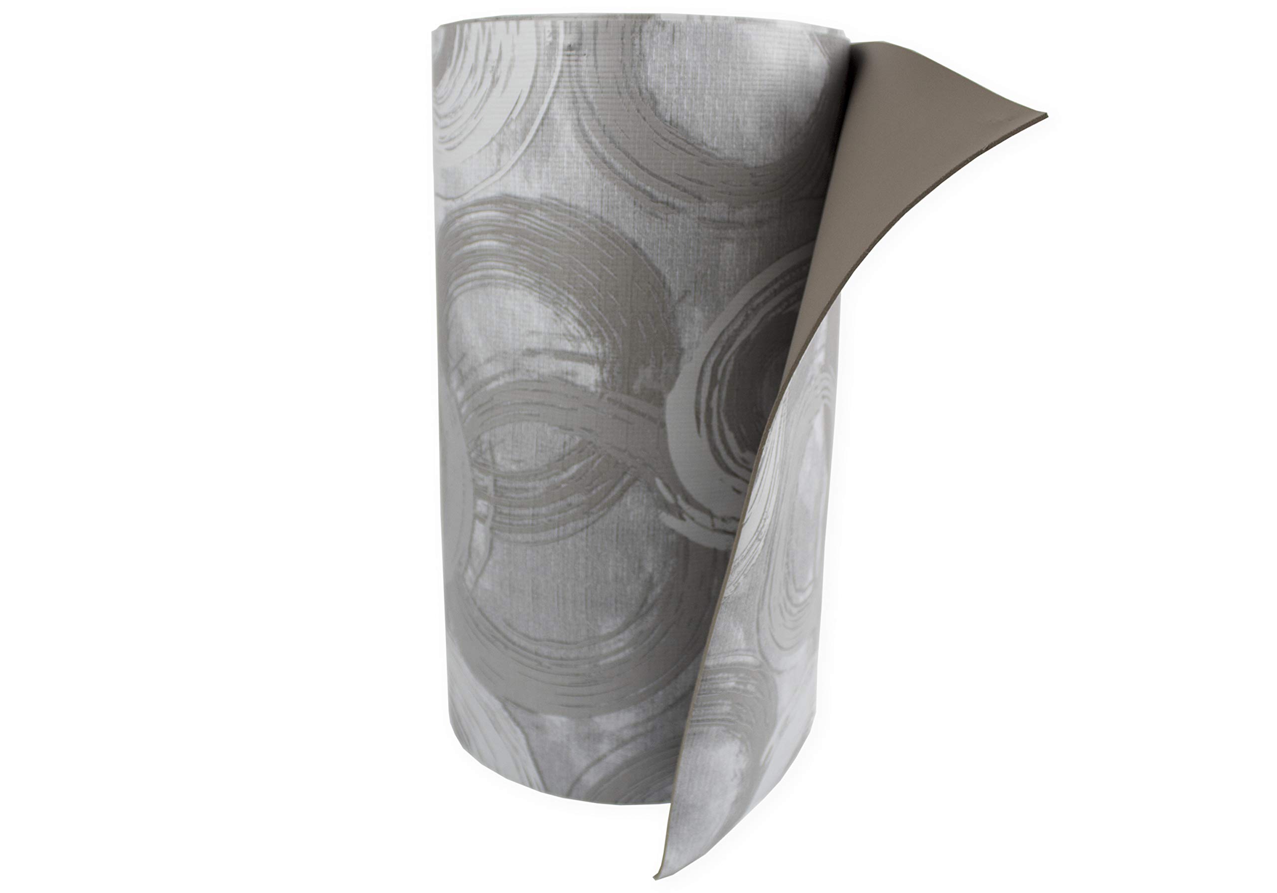 Tata Home Tappeto Passatoia Cucina Antimacchia Antiscivolo in PVC Flessibile e Resistente Prodotto Made in Italy Larghezza 52 cm Lunghezza 500 cm Dis. 22 Grigio