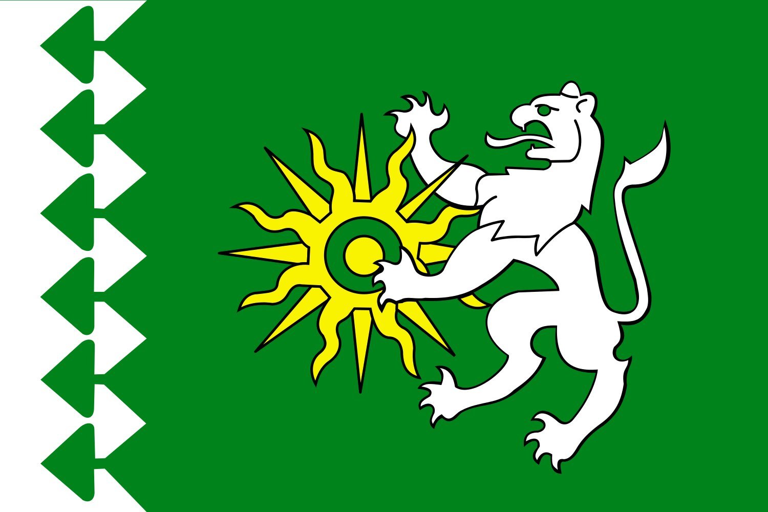 Drapeau Large Berezovsky pour décoration de salle et événements culturels
