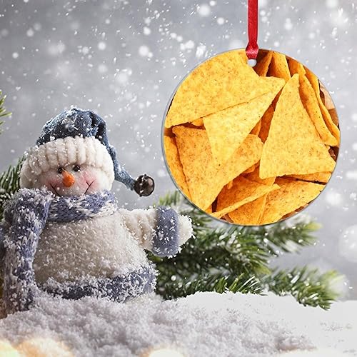 Miniatura 4 de Adorno de Navidad mexicano de tortilla de maíz acrílico adornos para decoraciones de Navidad, divertidos y deliciosos adornos de decoración de árbol