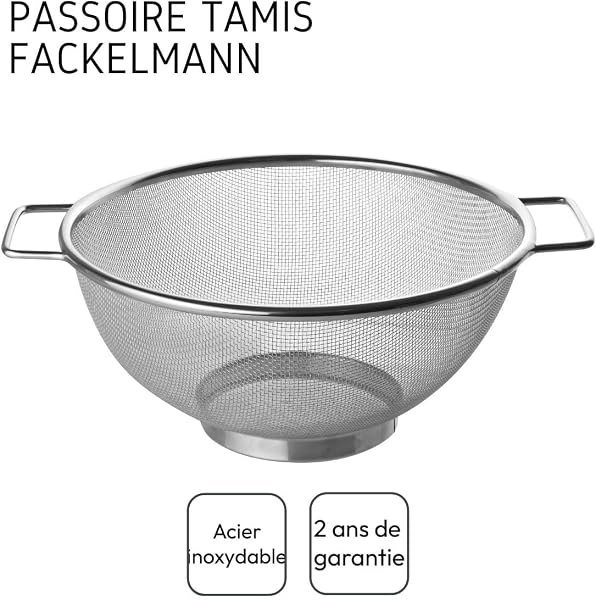 Fackelmann 28333 Passoire Tamis INOX, passoire, Tamis, passoire Chinois, Acier Inoxydable, Argent, 26 x 11,5 cm - 4