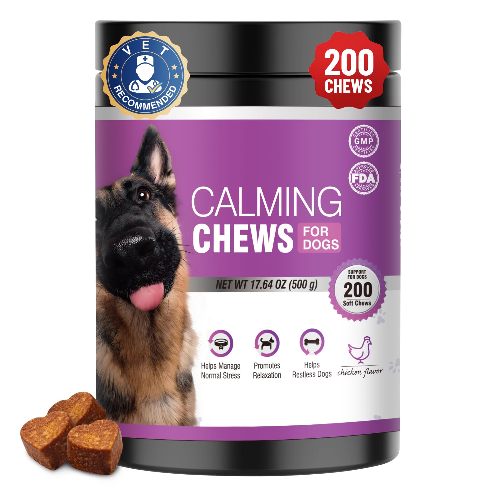 Calming Chews for Dogs 200pc TTLXRL