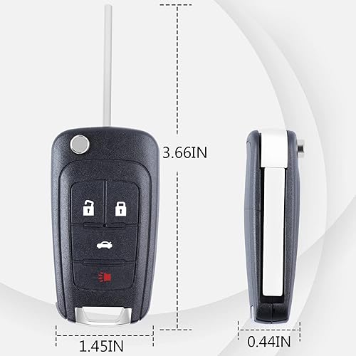 Miniatura 3 de Reemplazo de llavero remoto de entrada sin llave para Chevy Equinox Camaro 2010-2019 Cruze Malibu Impala Sonic GMC Terrain Buick Lacrosse Regal