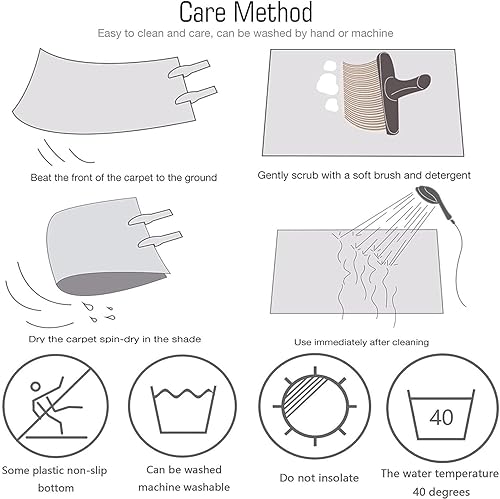 Miniatura 7 de Alfombra de arte abstracto de color naranja viejo quemado, estilo retro de granja, pintura al óleo, alfombra decorativa, con alfombra antideslizante