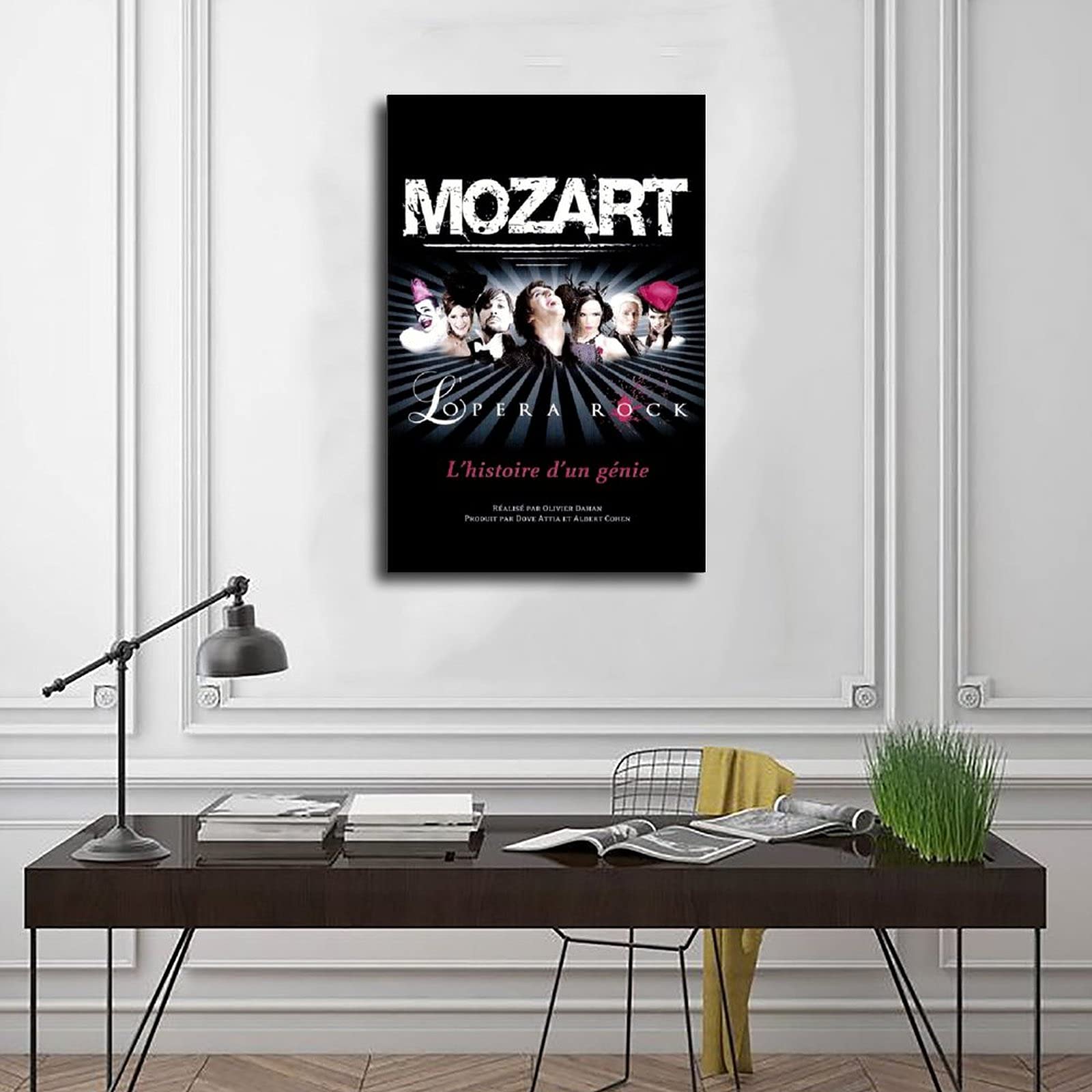 Poster Toile Mozart L'Opéra Rock - Décoration Murale 30x45 Cm - Impression Haute Qualité Résistante Aux UV