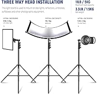 Vista 4 de NEEWER - Soporte para focos de iluminación con amortiguación de aire de 3m/9.8 pies, soporte de trípode de metal resistente para fotografía