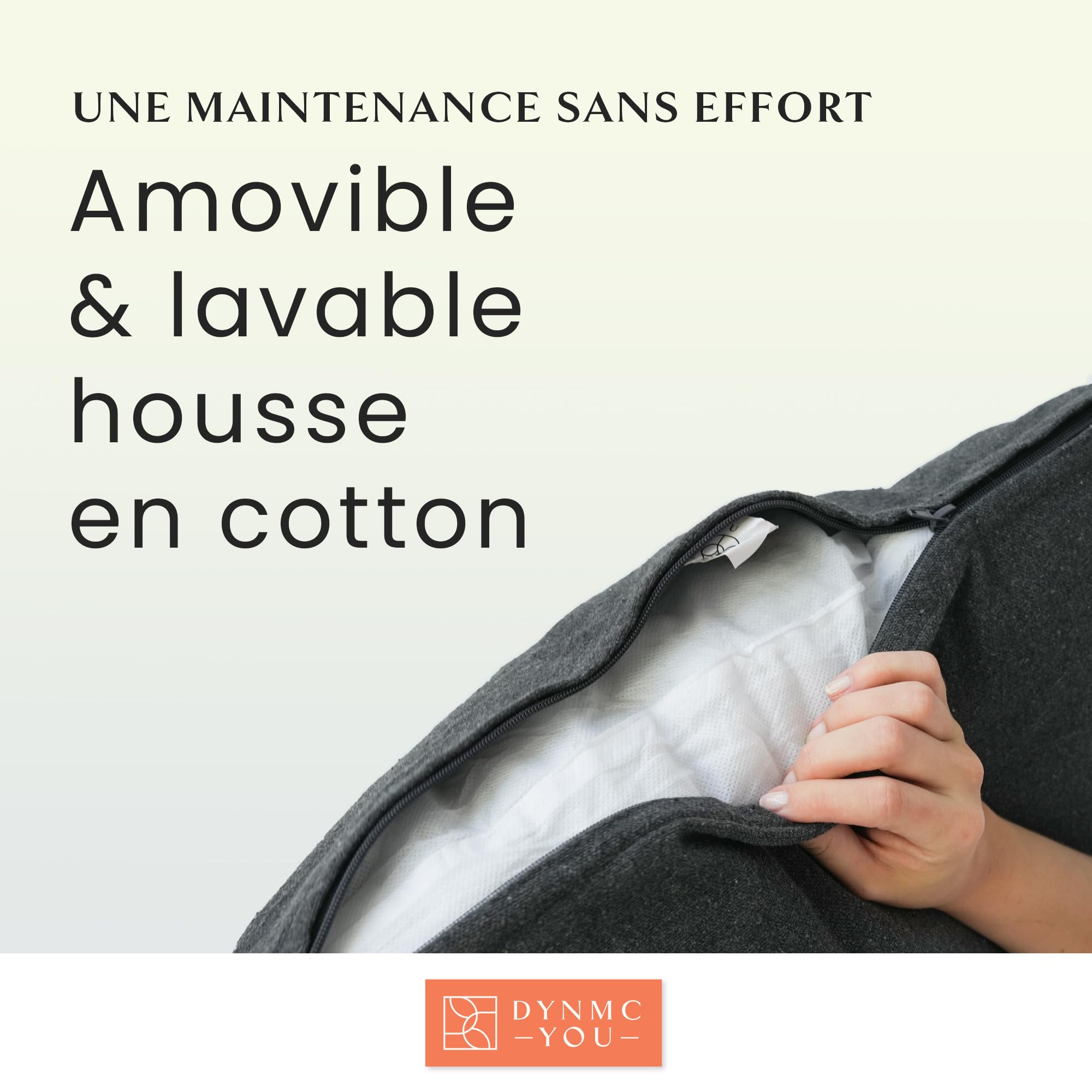 DYNMC you Ensemble de Coussins de canapé 40x70, Housse en Coton Oeko-TEX - Coussins décoratifs avec Rembourrage moyennement Dur - Gros Coussin de canapé, qualité supérieure (Anthracite, 40 x 70)