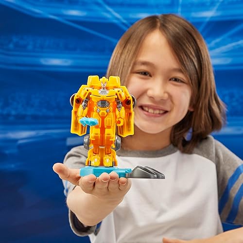 Miniatura 6 de Transformers One Robot Battlers Bumblebee (B-127) Figura de acción de robot de 4.5 pulgadas, juguetes interactivos para niños y niñas a partir de 6