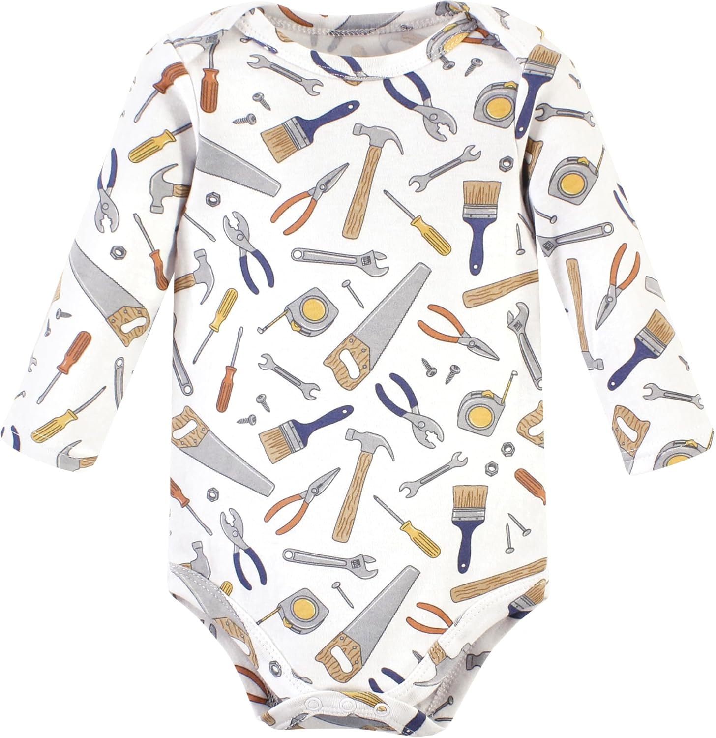 Hudson Baby baby-boys Cotton Long-sleeve Bodysuits 5-pack - Image 4