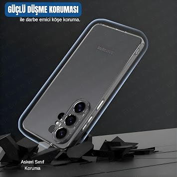 Ehr. Samsung Galaxy S26 Ultra ile Uyumlu Kamera Korumalı Darbe Önleyici Ultra Slim Soft TPU Şeffaf Silikon Kılıf