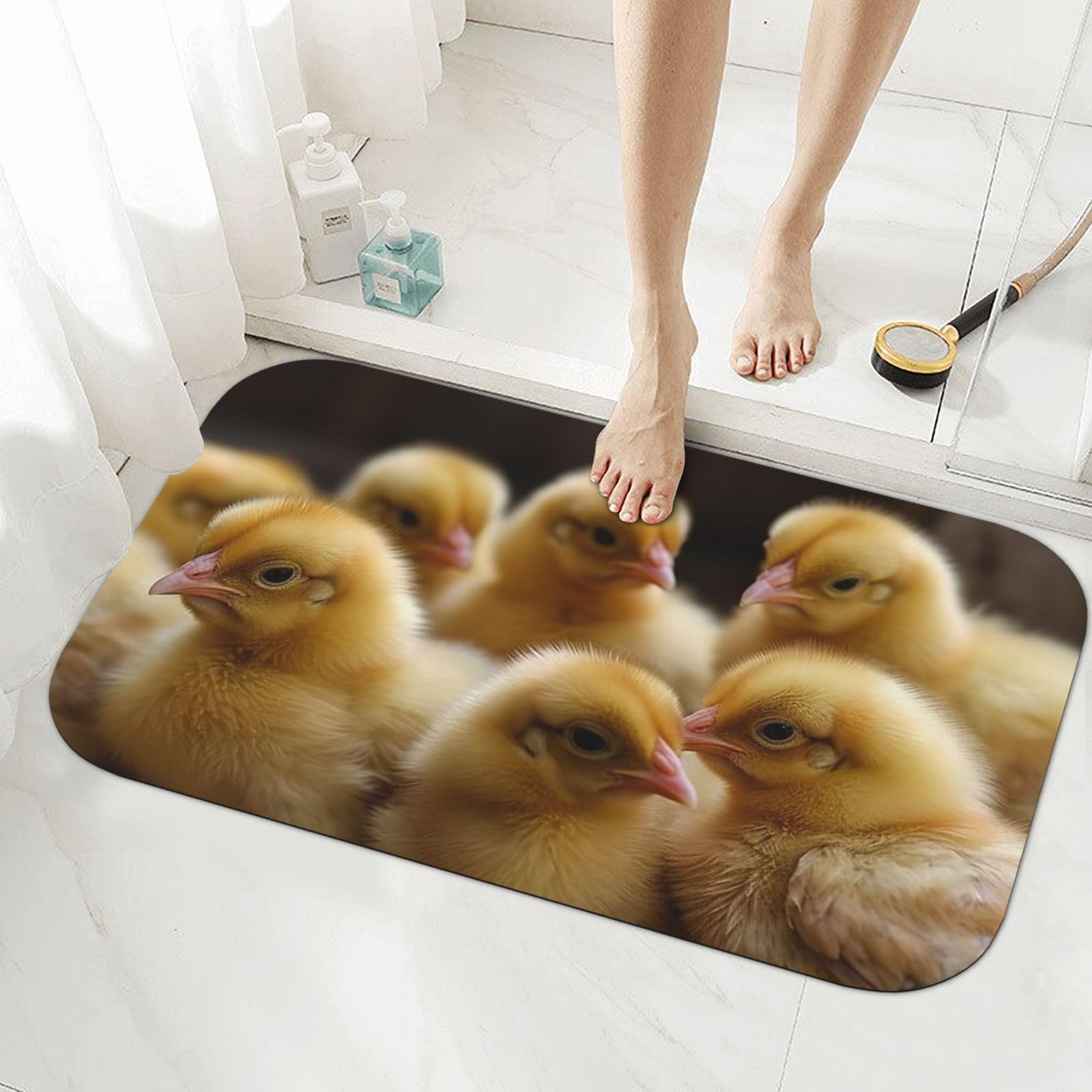Tapis de bain en pierre anti humidité pour éviter les sols glissants de salle de bain
