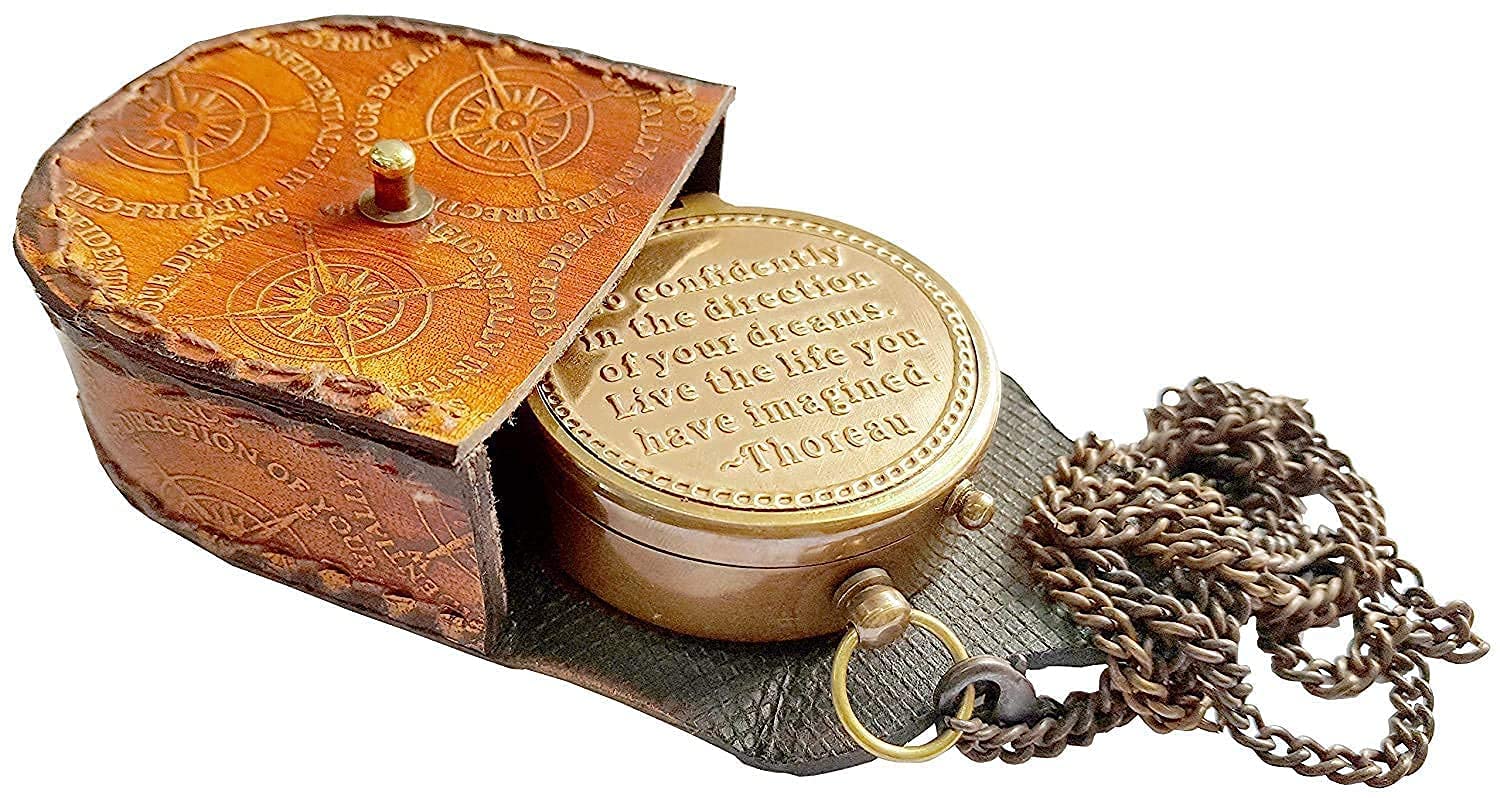 Solid Magnetic Pocket Compass with Sundial: Navigate in Style by Sun Instrument-image-33
