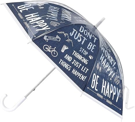 Amazon Spice Of Life スパイス ビニール傘 ハッピー クリア アンブレラ Be Happy 58 5cm ネイルガード グラスファイバー Hhlg6030 スパイス 長傘 通販