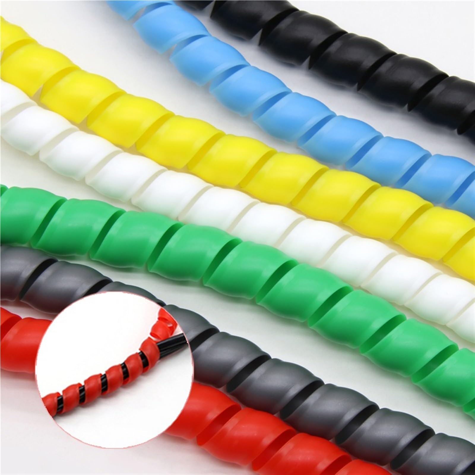 10 metri di protezione flessibile for tubo a spirale | Copertura for tubo dell'acqua(Blue,ID 25mm)