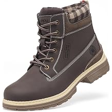 ANJOUFEMME Work Hiking Boots for Women Waterproof - Womens Outdoor Ankle Boots Lightweight Snow Winter Boots for Trekking Walking
