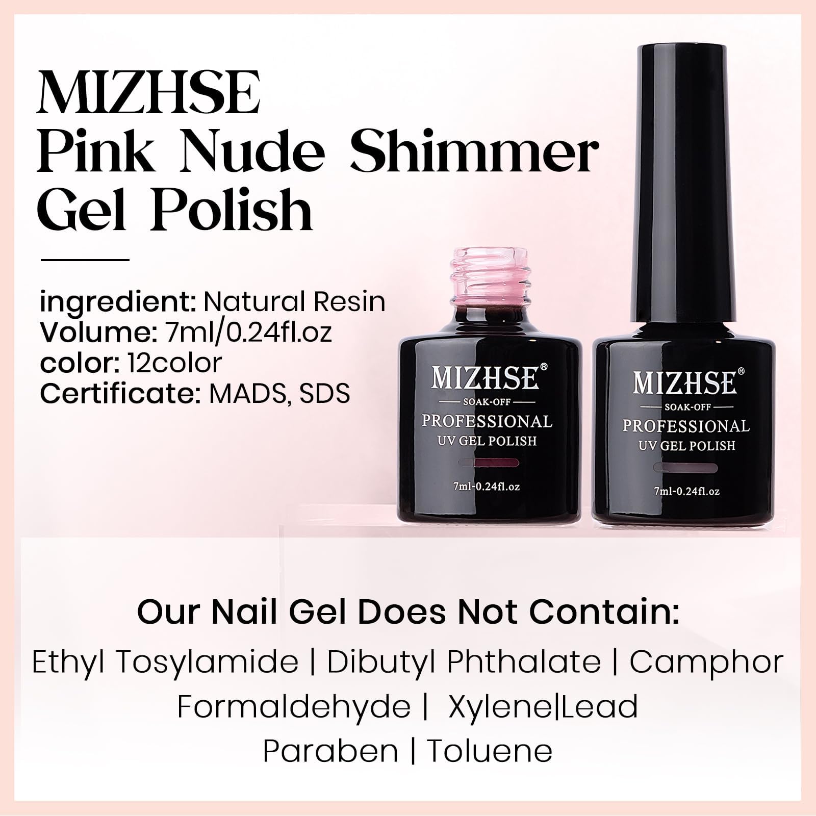 MIZHSE Zestaw żelowych lakierów do paznokci - 12 kolorów Jelly Nude odcienie UV, zestaw lakierów do paznokci Jelly Gel Nail Polish Set Nude Gels Lakier do paznokci mleczny biały różowy różowy lakier