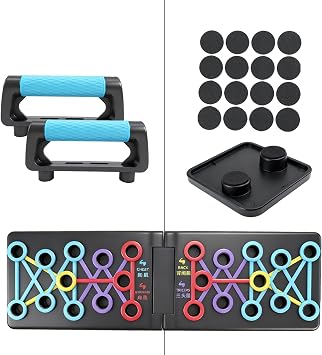 Push Up Board 26-in-1, Foldable Home Workout Equipment