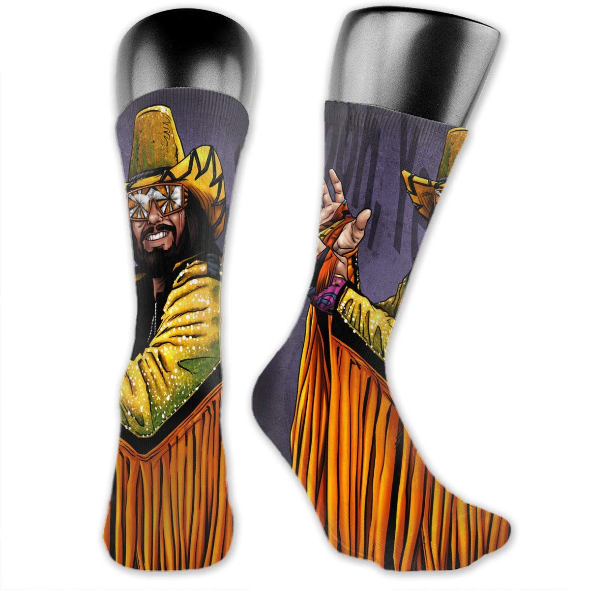 Macho Man Randy Savage Unisex Crew Socks Casual Nolvety Funny Long Cute Socks