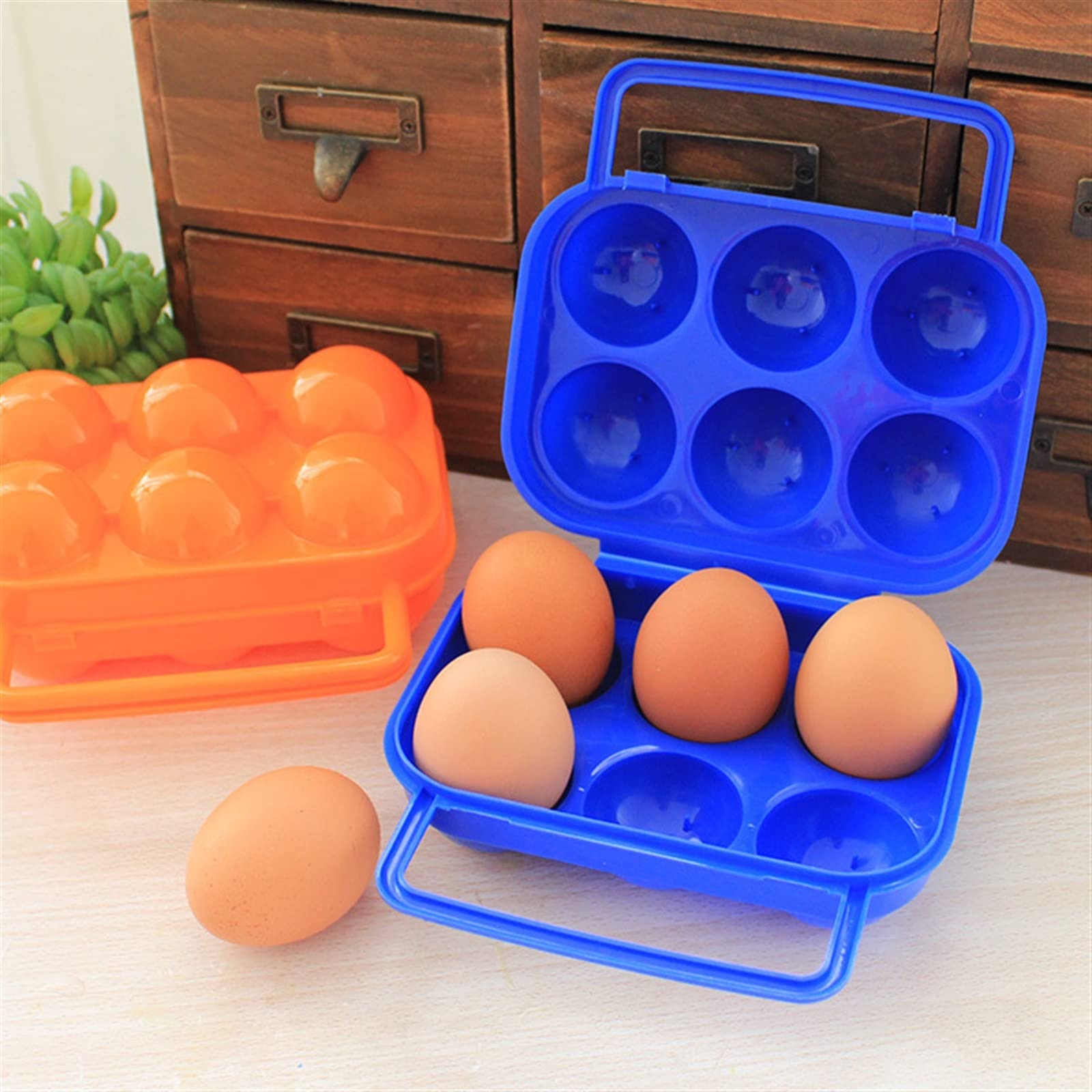 Panier à Oeufs Pique-Nique en Plein air Portable en Plastique 6 étui à Oeufs boîte à Oeufs