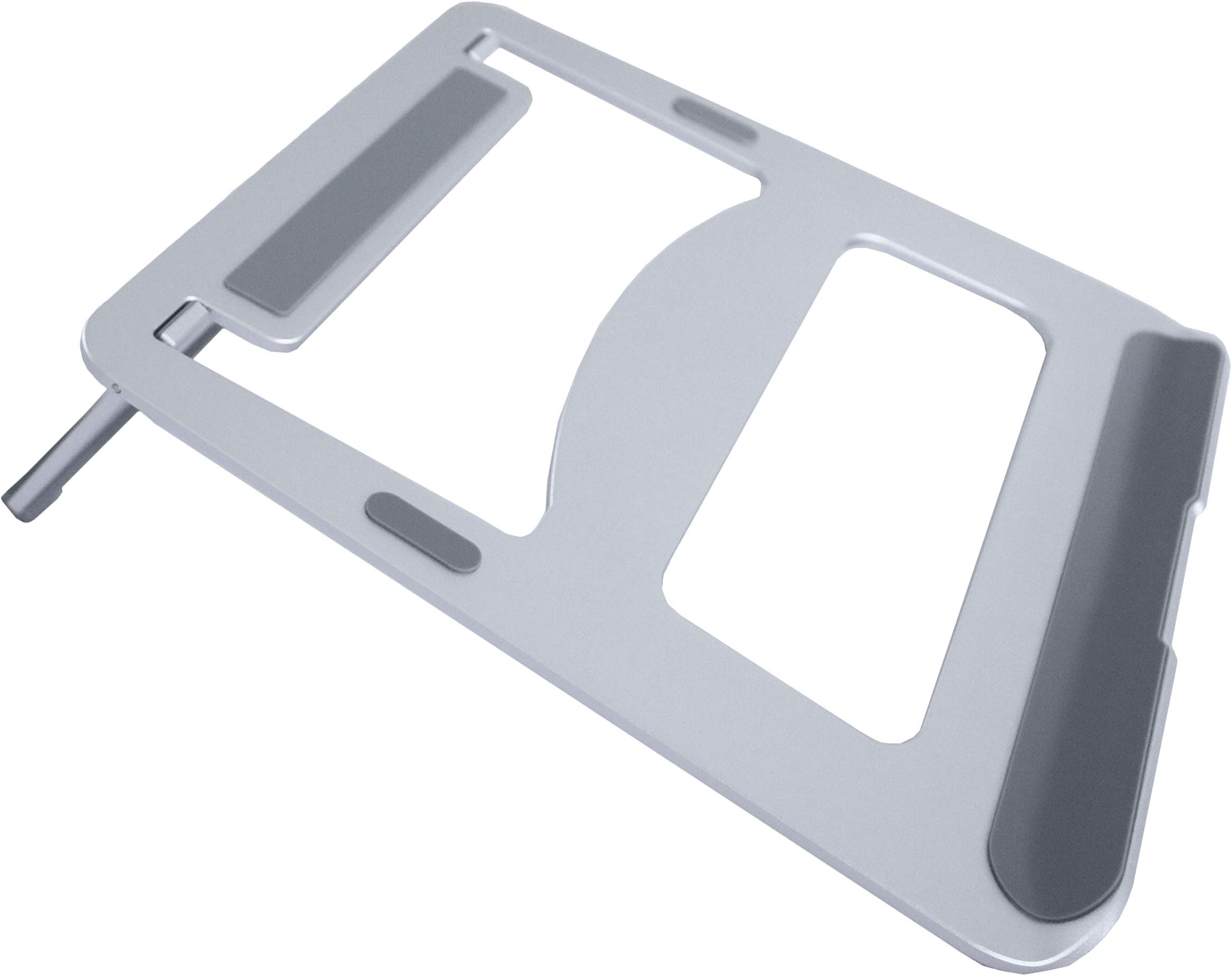 Bramley PowerSolid Aluminium Desktop Laptop Stand for Apple Macbook Pro/Air and All Laptops in choice of Silver, Space Grey and Black (Silver)