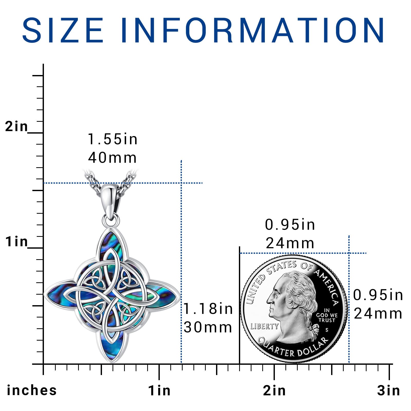 Nudo De Bruja Plata czarownice węzeł dla kobiet mężczyzn srebro wisiorek czarownica czary Wicca irlandzka biżuteria Abalone