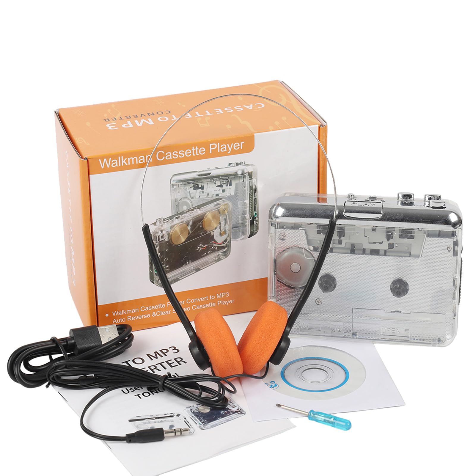 Annadue Convertisseur Cassette en MP3 avec Casque