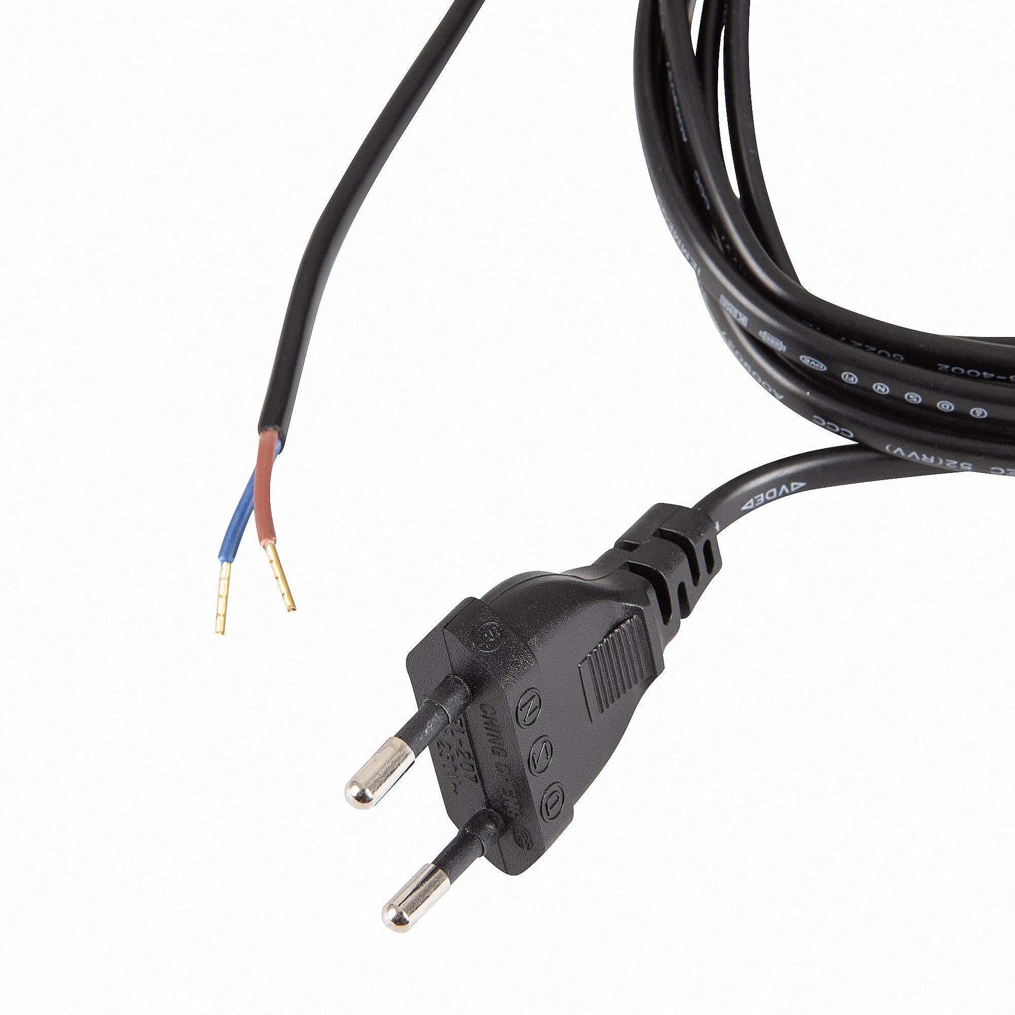 Cavo Alimentazione 3m Con Interruttore A Pedale - Spina Europea C7, Nero - Foto 5