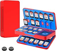 Vista 7 de JINGDU 40-Slot Traceable Switch Game Case Compatible with Nintendo Switch Games, Holds 40 Switch Game Cards and 24 Micro SD Cards, with Hidden