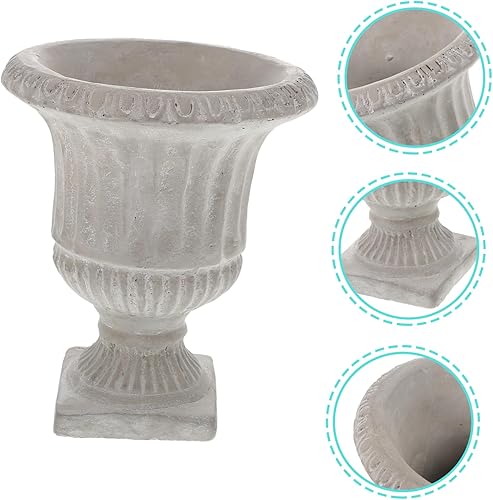 Miniatura 5 de 1 maceta retro para suculentas, jarrones rústicos, macetas de Cotta de cemento blanco, maceta marroquí, jarrón geométrico, jarrón de flores seco,