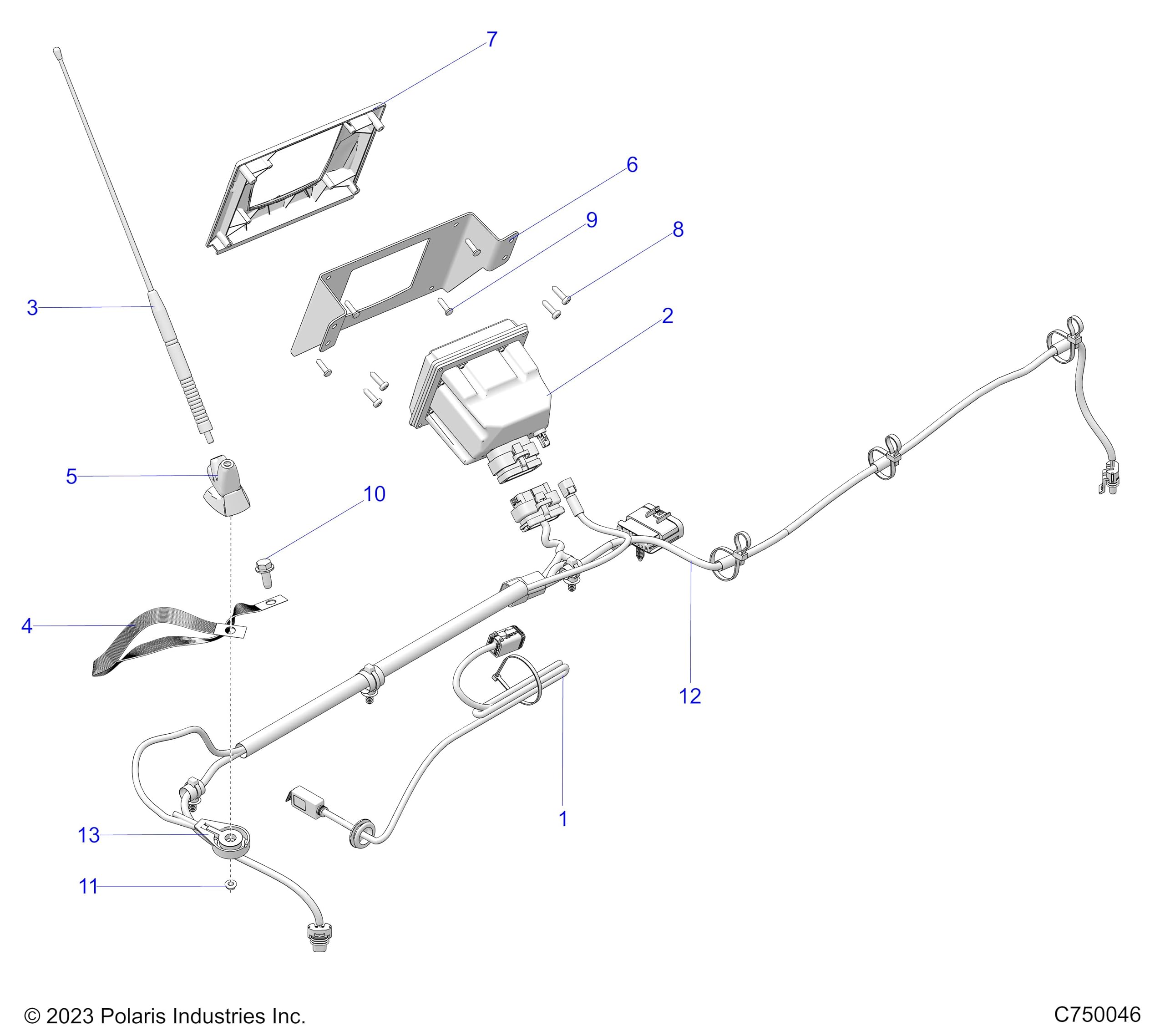 Polaris RZR PMX Audio, Genuine OEM Part 2637487, Qty 1