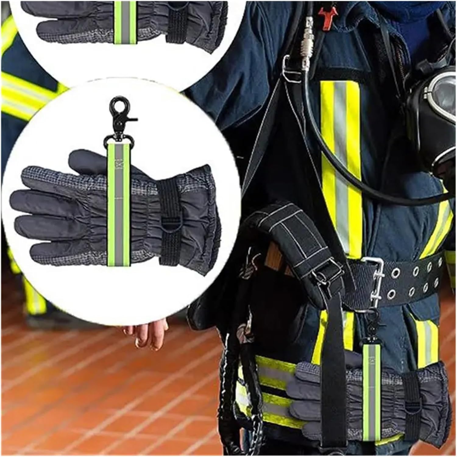 3 Pcs Firefighter Safety Glove Strap Universal Hanger Guard Gloves Keeper Clamps NEW Multifunction Portable Mitten Clips