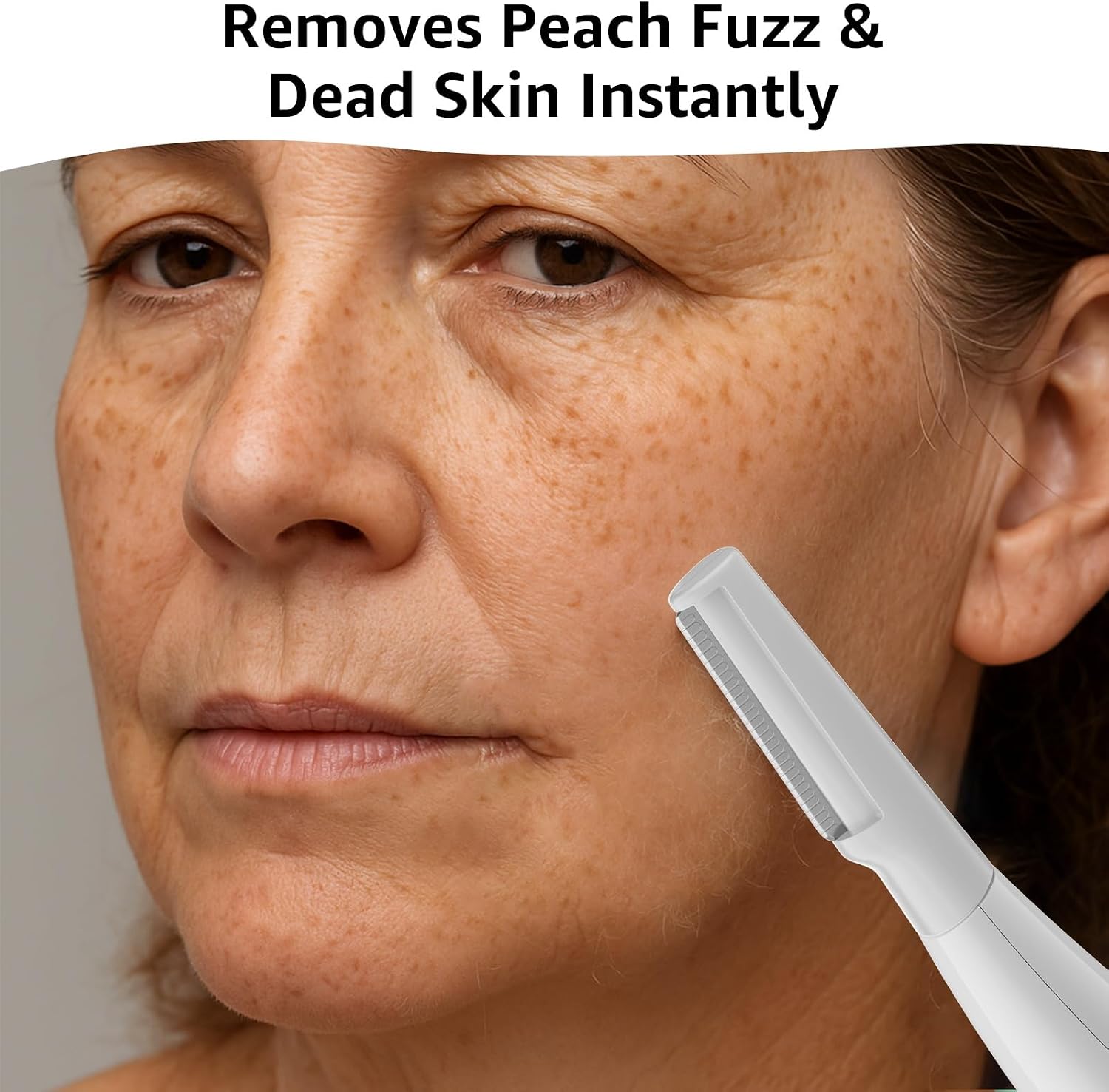 Sonic Dermaplane Razor for Women Face,Women’S Facial Exfoliation & Peach Fuzz Hair Removal System,Anti-Aging–3 Speeds–8 Dermaplaning Blades–Rechargeable,Sonic Dermaplaning Tool