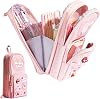 Pencil Case, Aesthetic Cute Pencil Case for Girls with Compartments, for Kids Boys Girls Adult, Pink