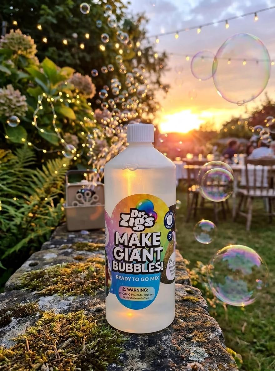 Pompas de jabón gigantes - Mezcla de 1 Litro - Dr Zigs Extraordinary Bubbles