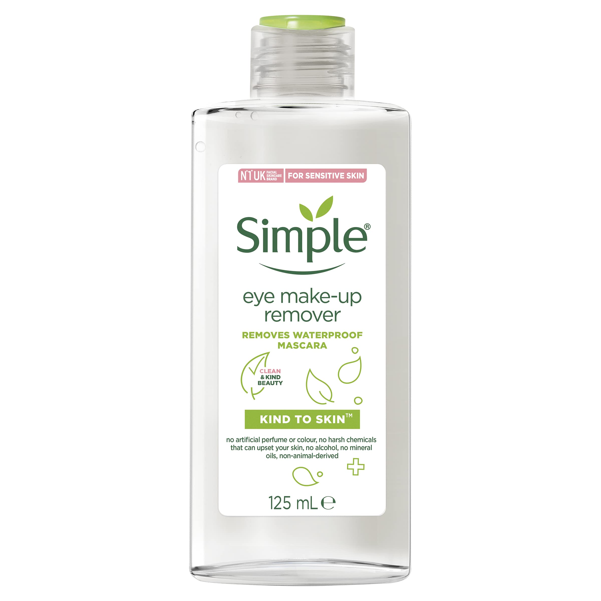 Simple Kind To Skin Eye Make-Up Remover 125 ml Solution for Daily Use