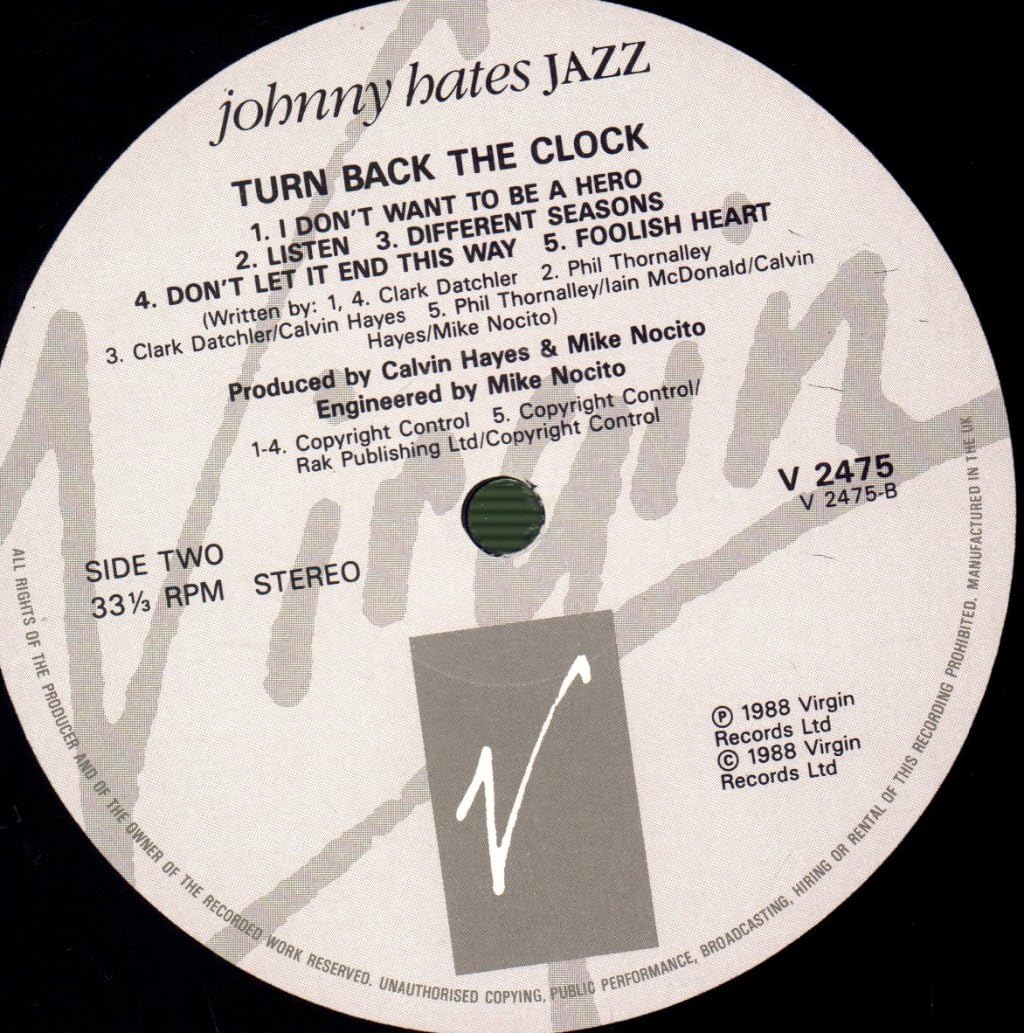 Johnny Hates Jazz / Turn Back The Clock