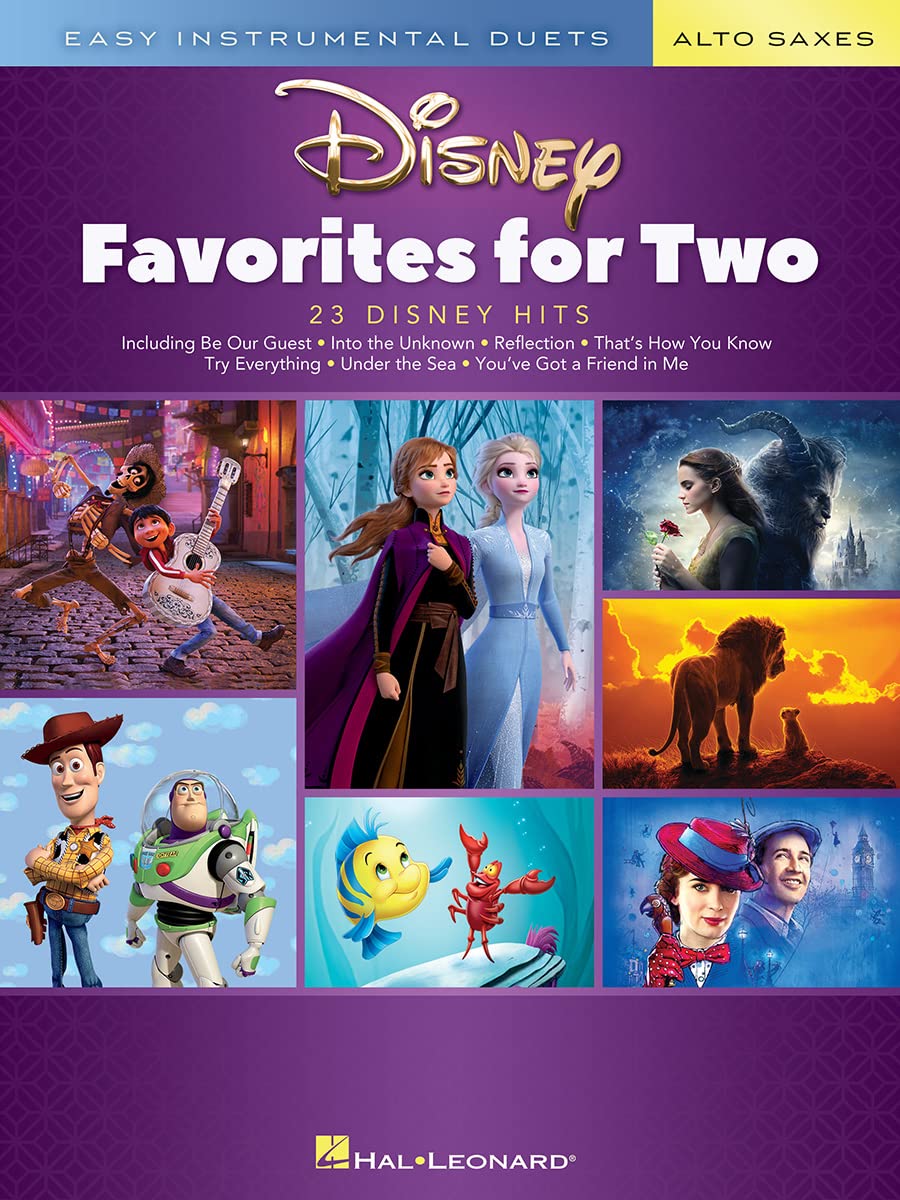 Disney Favorites for Two. Easy Instrumental Duets - Alto Sax Edition