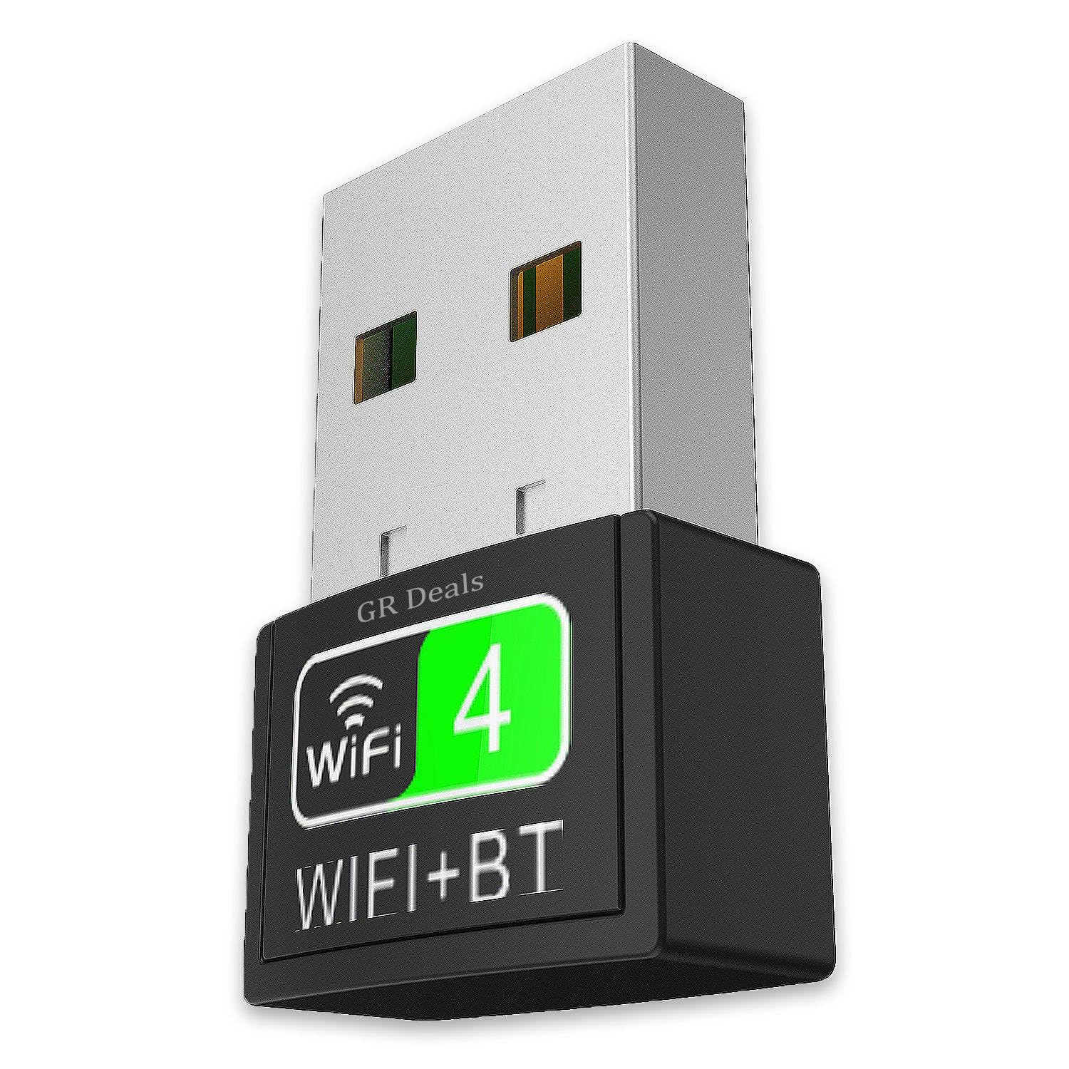 GR Deals 2 in 1 Wireless BT WiFi Dongle, Dual Band Bluetooth and WiFi Adapter for PC/Laptop/Desktop, WiFi Bluetooth Dongle (Upto 150 Mbps, 4.2GHz) Black.-image-26