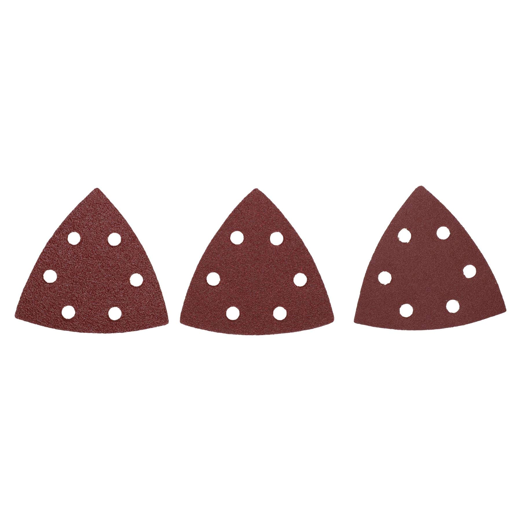 Gancho y bucle almohadillas lijado 93mm discos mixtos Triangular Grit 240pk